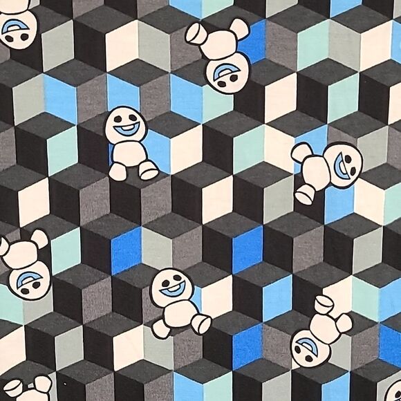 NWT LuLaRoe Disney Frozen Snowgies Snowman Swing Tee Blue Holiday Winter Top - Picture 10 of 12